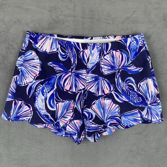 Lilly Pulitzer Pants - Lilly Pulitzer Adelia Scuba Shorts Size Medium Preppy Beach Vacation